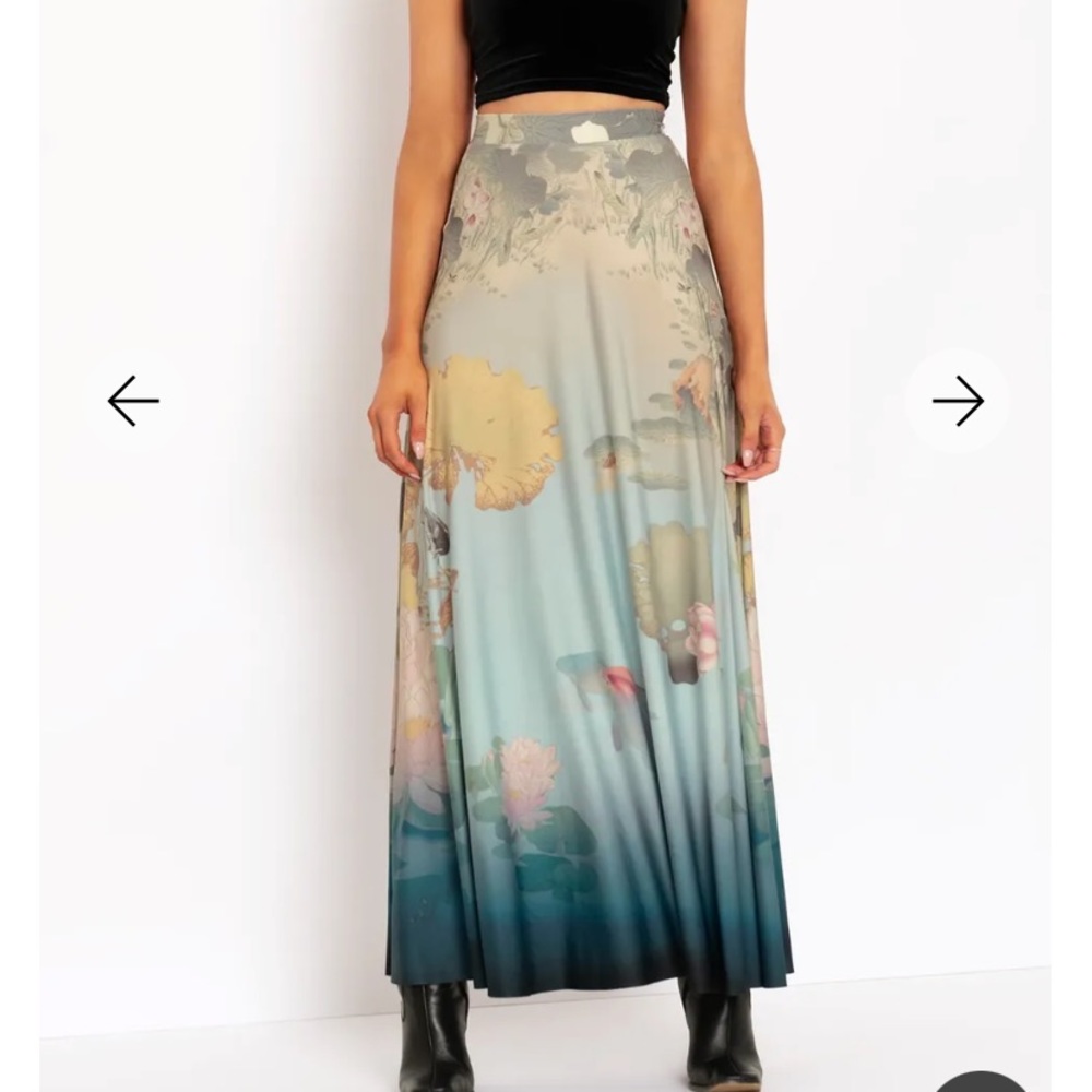 NWT Blackmilk don't be Koi Maxi Skirt M